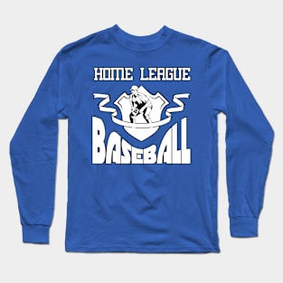 HOME LEAGUE BASEBALL GIFT SHIRT white LEISURE WEEKEND SHIRT white Long Sleeve T-Shirt